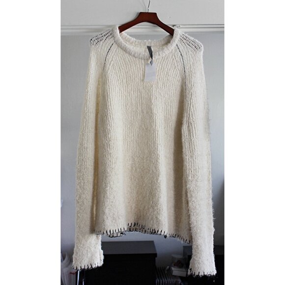 Raquel Allegra - Alpaca + Wool Open Knit Pullover- NWOT from Nordstrom Rack - Picture 5 of 12